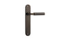 Iver Berlin Door Lever Oval Latch Pair, Passage Kit, Privacy Kit , Entrance Kit with High Security Lock - Signature Brass