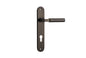 Iver Berlin Door Lever Oval Latch Pair, Passage Kit, Privacy Kit , Entrance Kit with High Security Lock - Signature Brass