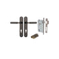Iver Berlin Door Lever Oval Latch Pair, Passage Kit, Privacy Kit , Entrance Kit with High Security Lock - Signature Brass