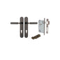 Iver Berlin Door Lever Oval Latch Pair, Passage Kit, Privacy Kit , Entrance Kit with High Security Lock - Signature Brass