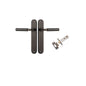 Iver Berlin Door Lever Oval Latch Pair, Passage Kit, Privacy Kit , Entrance Kit with High Security Lock - Signature Brass