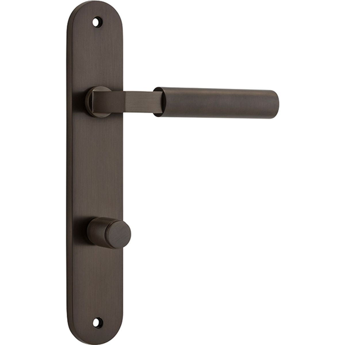 Iver Berlin Door Lever Oval Latch Pair, Passage Kit, Privacy Kit , Entrance Kit with High Security Lock - Signature Brass