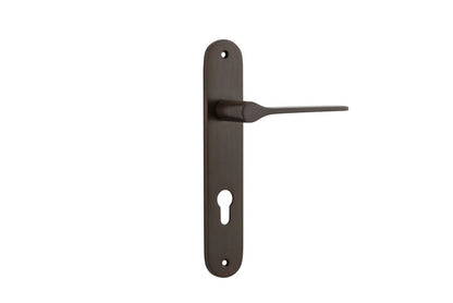 Iver Como  Door Lever Oval Latch Pair, Passage Kit, Privacy Kit , Entrance Kit with High Security Lock -Signature Brass