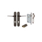 Iver Como  Door Lever Oval Latch Pair, Passage Kit, Privacy Kit , Entrance Kit with High Security Lock -Signature Brass