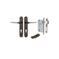 Iver Como  Door Lever Oval Latch Pair, Passage Kit, Privacy Kit , Entrance Kit with High Security Lock -Signature Brass