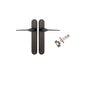 Iver Como  Door Lever Oval Latch Pair, Passage Kit, Privacy Kit , Entrance Kit with High Security Lock -Signature Brass