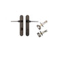 Iver Como  Door Lever Oval Latch Pair, Passage Kit, Privacy Kit , Entrance Kit with High Security Lock -Signature Brass