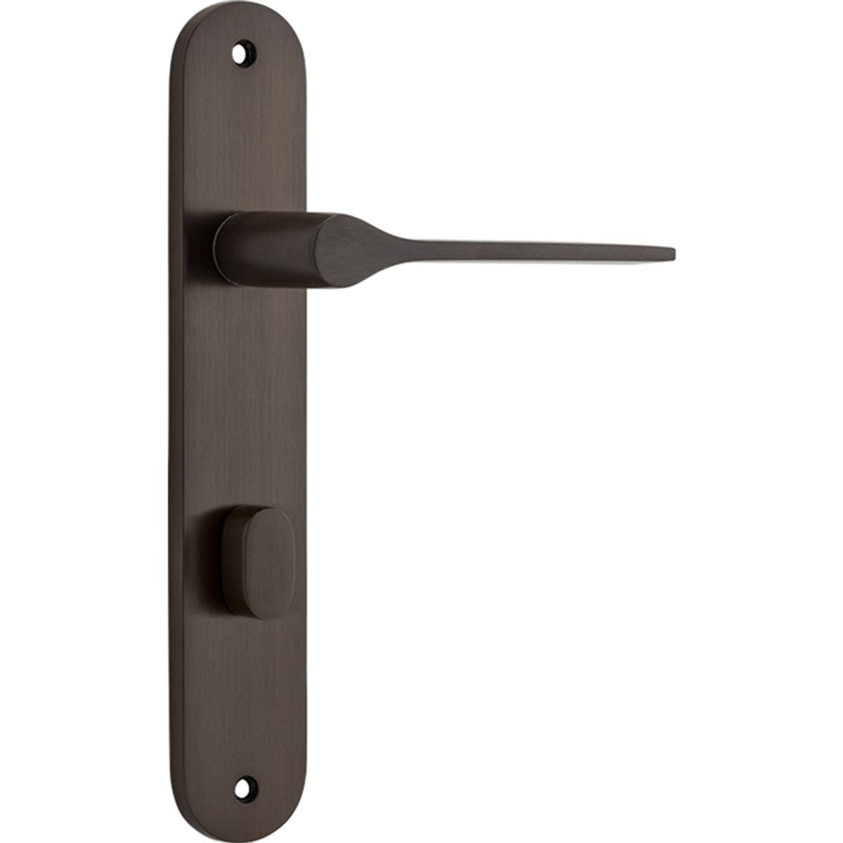 Iver Como  Door Lever Oval Latch Pair, Passage Kit, Privacy Kit , Entrance Kit with High Security Lock -Signature Brass