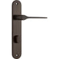 Iver Como  Door Lever Oval Latch Pair, Passage Kit, Privacy Kit , Entrance Kit with High Security Lock -Signature Brass