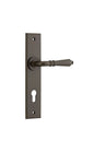 Iver Sarlat  Door Lever Chamfered Latch Pair, Passage Kit, Privacy Kit , Entrance Kit with High Security Lock - Signature Brass