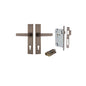 Iver Bronte Door Lever Chamfered Latch Pair, Passage Kit, Privacy Kit , Entrance Kit with High Security Lock -Signature Brass