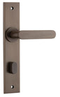 Iver Bronte Door Lever Chamfered Latch Pair, Passage Kit, Privacy Kit , Entrance Kit with High Security Lock -Signature Brass