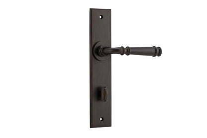 Iver Verona Door Lever Chamfered Latch Pair, Passage Kit, Privacy Kit , Entrance Kit with High Security Lock- Signature Brass