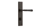 Iver Verona Door Lever Chamfered Latch Pair, Passage Kit, Privacy Kit , Entrance Kit with High Security Lock- Signature Brass