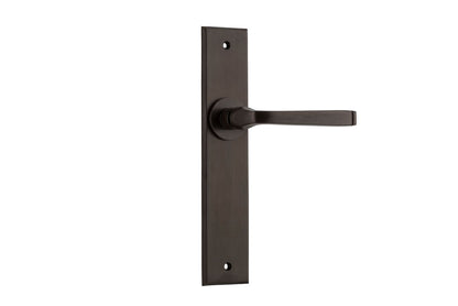 Iver Annecy Door Lever Chamfered Latch Pair, Passage Kit, Privacy Kit , Entrance Kit with High Security Lock -Signature Brass