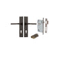 Iver Annecy Door Lever Chamfered Latch Pair, Passage Kit, Privacy Kit , Entrance Kit with High Security Lock -Signature Brass