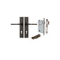Iver Annecy Door Lever Chamfered Latch Pair, Passage Kit, Privacy Kit , Entrance Kit with High Security Lock -Signature Brass