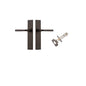 Iver Annecy Door Lever Chamfered Latch Pair, Passage Kit, Privacy Kit , Entrance Kit with High Security Lock -Signature Brass