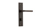 Iver Annecy Door Lever Chamfered Latch Pair, Passage Kit, Privacy Kit , Entrance Kit with High Security Lock -Signature Brass