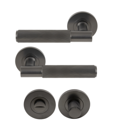 Windsor Premium NZ NIDO Verge Rose Privacy Set - Diamond Knurl Priced Per Set Available in 7 Colours