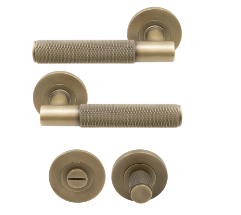 Windsor Premium NZ NIDO Verge Rose Privacy Set - Diamond Knurl Priced Per Set Available in 7 Colours
