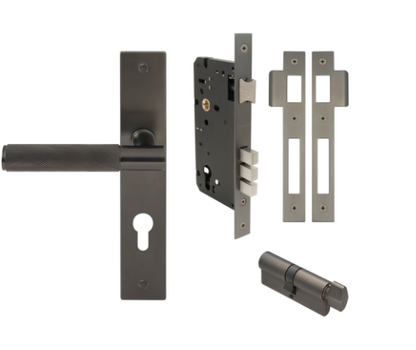 Windsor Premium NZ NIDO Verge Longplate Entrance Set - Diamond Knurl Priced Per Set  Available in 7 Colours