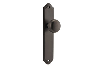 Iver Cambridge Door Knob Shouldered Latch Pair, Passage Kit, Privacy Kit , Entrance Kit with High Security Lock -Signature Brass