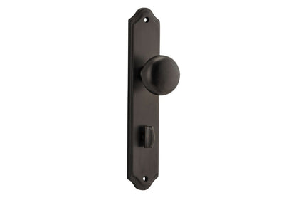 Iver Cambridge Door Knob Shouldered Latch Pair, Passage Kit, Privacy Kit , Entrance Kit with High Security Lock -Signature Brass