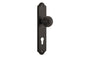 Iver Guildford Door Knob Shouldered Latch Pair, Passage Kit, Privacy Kit , Entrance Kit with High Security Lock - Signature Brass