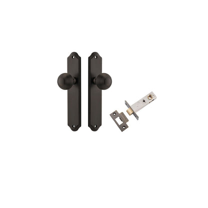 Iver Guildford Door Knob Shouldered Latch Pair, Passage Kit, Privacy Kit , Entrance Kit with High Security Lock - Signature Brass