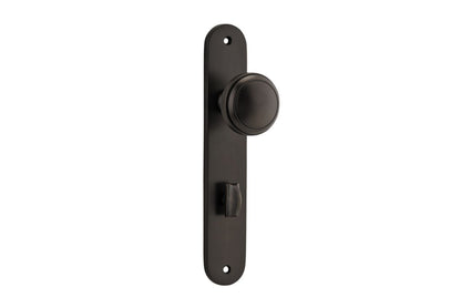 Iver Paddington  Door Knob Oval Latch Pair, Passage Kit, Privacy Kit , Entrance Kit with High Security Lock - Signature Brass