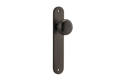 Iver Cambridge Door Knob Oval Concealed Fix Pair, Passage Kit, Privacy Kit , Entrance Kit with High Security Lock - Signature Brass