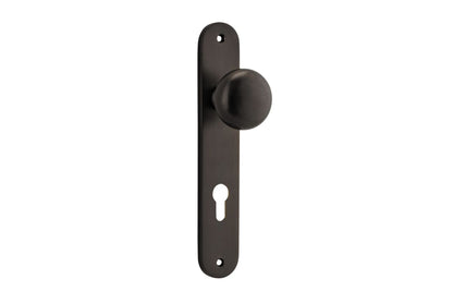 Iver Cambridge Door Knob Oval Concealed Fix Pair, Passage Kit, Privacy Kit , Entrance Kit with High Security Lock - Signature Brass