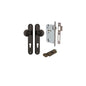 Iver Guildford Door Knob Oval Latch Pair, Passage Kit, Privacy Kit , Entrance Kit with High Security Lock - Signature Brass