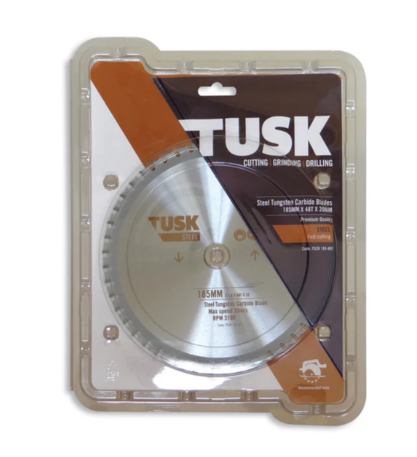 Tusk Heavy Duty Steel Tungsten Carbide Blades - 150mm x 1.6 x 32T x 20 ,165mm x 1.6 x 40T x 20/16 ,185mm x 1.6 x 48T x 20 & 305mm x 2.2 x 60T x 25.4