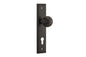 Iver Guildford Door Knob Stepped Latch Pair, Passage Kit, Privacy Kit , Entrance Kit with High Security Lock - Signature Brass