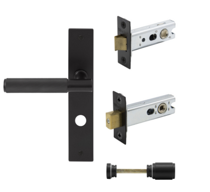 Windsor Premium NZ NIDO Verge Longplate Privacy Set - Diamond Knurl Priced Per Set Available in 6 Colours