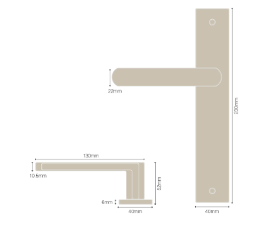 Windsor Premium NZ NIDO Modella Longplate Lever Set E85 Price Per Pair Available in 7 Colours