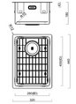 BURNS & FERALL ZOMODO PVD SINGLE BOWL SINK & GRID AVAILABLE IN 4 SIZES : 280 ,400,,450 & 500 BLACK PEARL