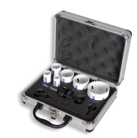 Tusk Heavy Duty BMH Bi-Metal Hole Saws Set Include: 16mm, 20mm, 25mm, 32mm, 40mm, 51mm(Electrician) & 19mm, 22mm, 29mm, 38mm, 44mm, 57mm(Plumber )