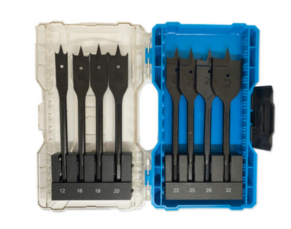 Tusk Heavy Duty Timber Drill Bits, Spade Drill - 22mm x 150mm ,24mm x 150mm ,25mm x 150mm ,26mm x 150mm &  28mm x 150mm