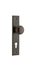 Iver Cambridge Door Knob Chamfered  Latch Pair, Passage Kit, Privacy Kit , Entrance Kit with High Security Lock - Signature Brass