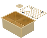 BURNS & FERALL ZOMODO PVD SINGLE BOWL SINK & GRID AVAILABLE IN 4 SIZES : 280 ,400,,450 & 500 EUREKA GOLD