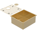 BURNS & FERALL ZOMODO PVD SINGLE BOWL SINK & GRID AVAILABLE IN 4 SIZES : 280 ,400,,450 & 500 EUREKA GOLD