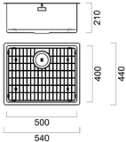 BURNS & FERALL ZOMODO PVD SINGLE BOWL SINK & GRID AVAILABLE IN 4 SIZES : 280 ,400,,450 & 500 EUREKA GOLD