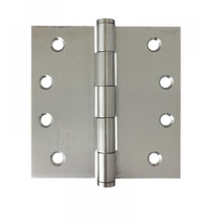Lohala Hinge Stainless Steel 304 ,100mm x 100mm x 2.5mm Fixed Button Pin Black Electrocoat & Satin