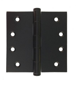 Lohala Hinge Stainless Steel 304 ,100mm x 100mm x 2.5mm Fixed Button Pin Black Electrocoat & Satin
