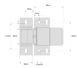 D&D Technologies DD TECH SURECLOSE READYFIT SAFETY HINGE/CLOSER SCREW-ON RF108SF S