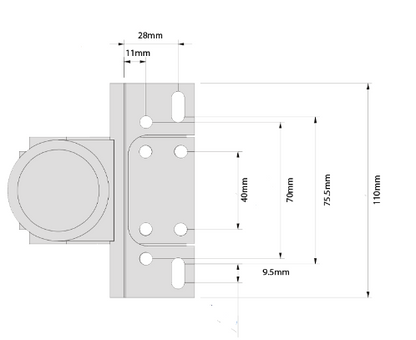 D&D Technologies DD TECH SURECLOSE READYFIT SAFETY HINGE/CLOSER SCREW-ON RF108SF S