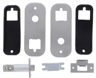 Carbine Australia Digital lockset with 64mm SS backing plates 60mm backset Satin chrome